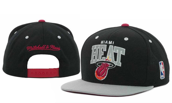 NBA Maimi Heat M&N Snapback Hat id20